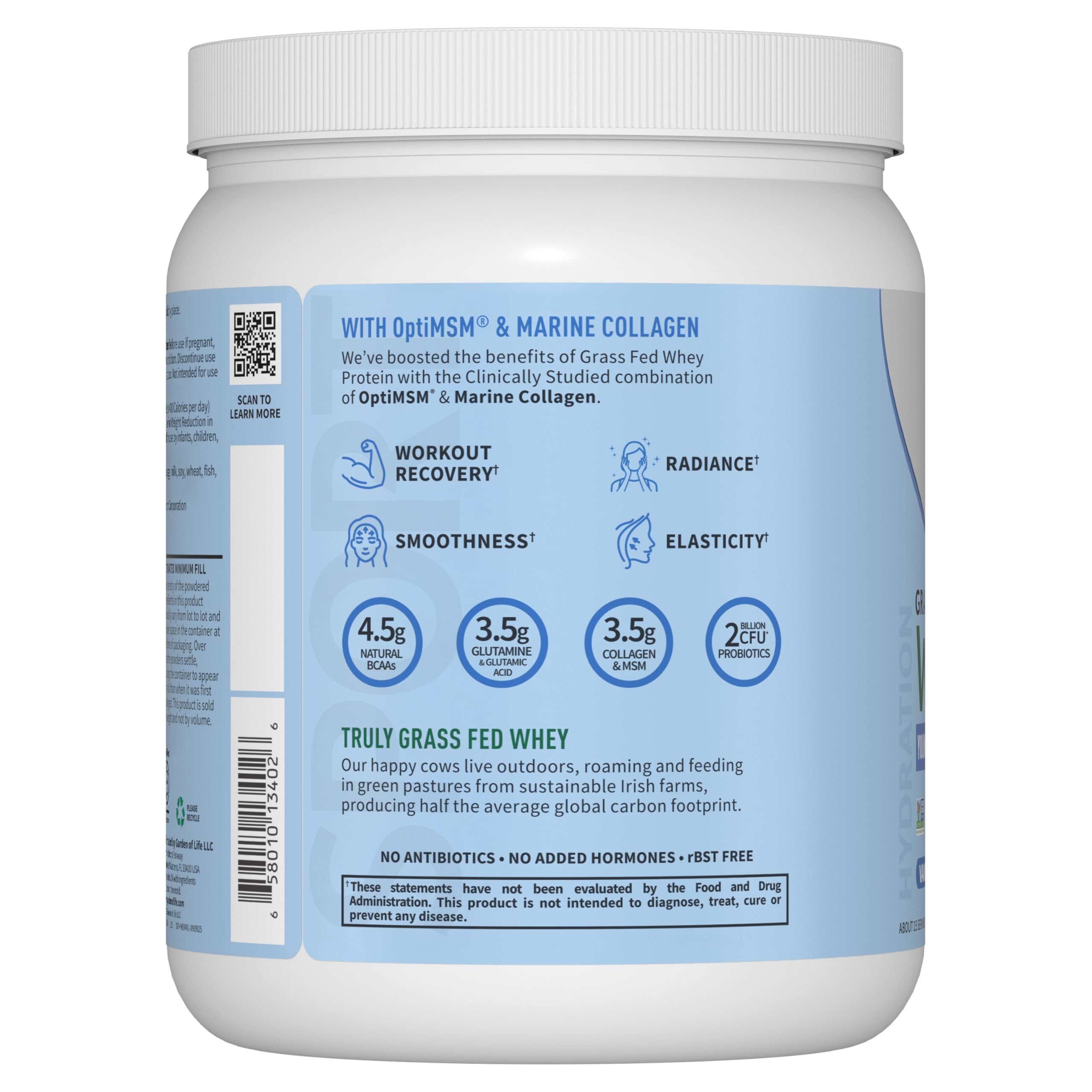 Garden of Life SPORT vanilla whey grass-fed whey from Irish farms