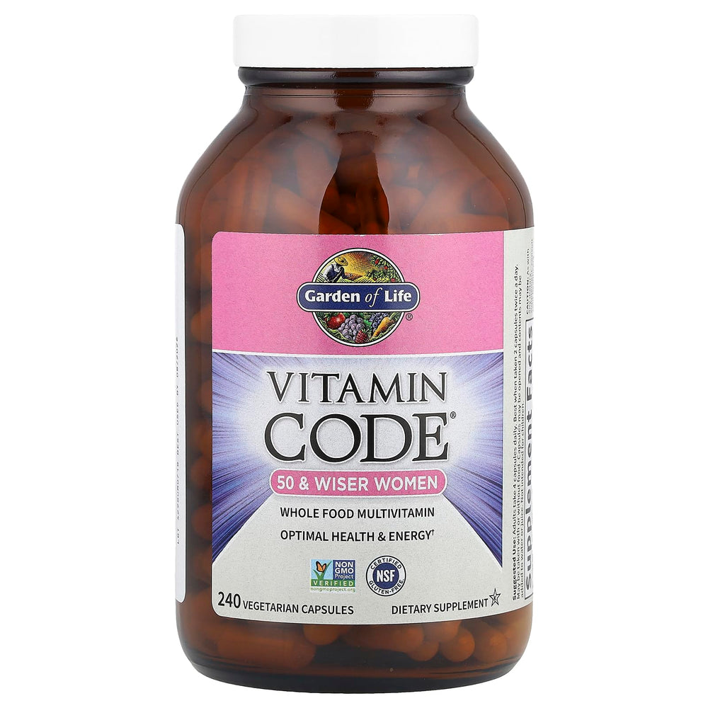 Garden of Life Vitamin Code 50+ probiotics image for digestion support.