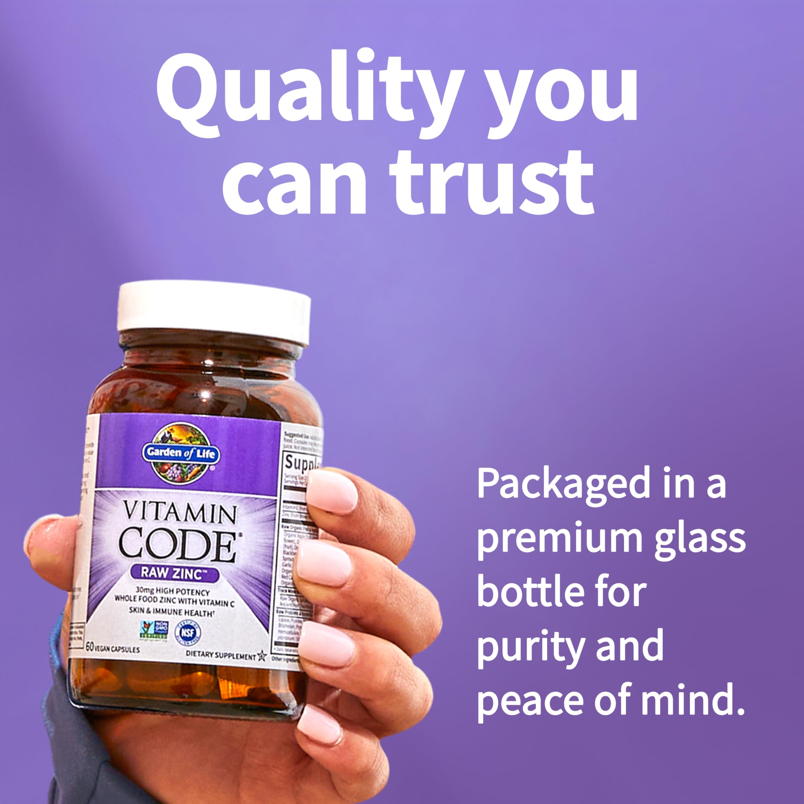 Zinc capsules being stirred into water to demonstrate flexible use.