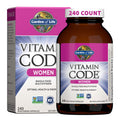 Garden of Life Vitamin Code Women's Multi - Whole Food Women's Multivitamin with Probiotics, 240 Vegetarian Capsules