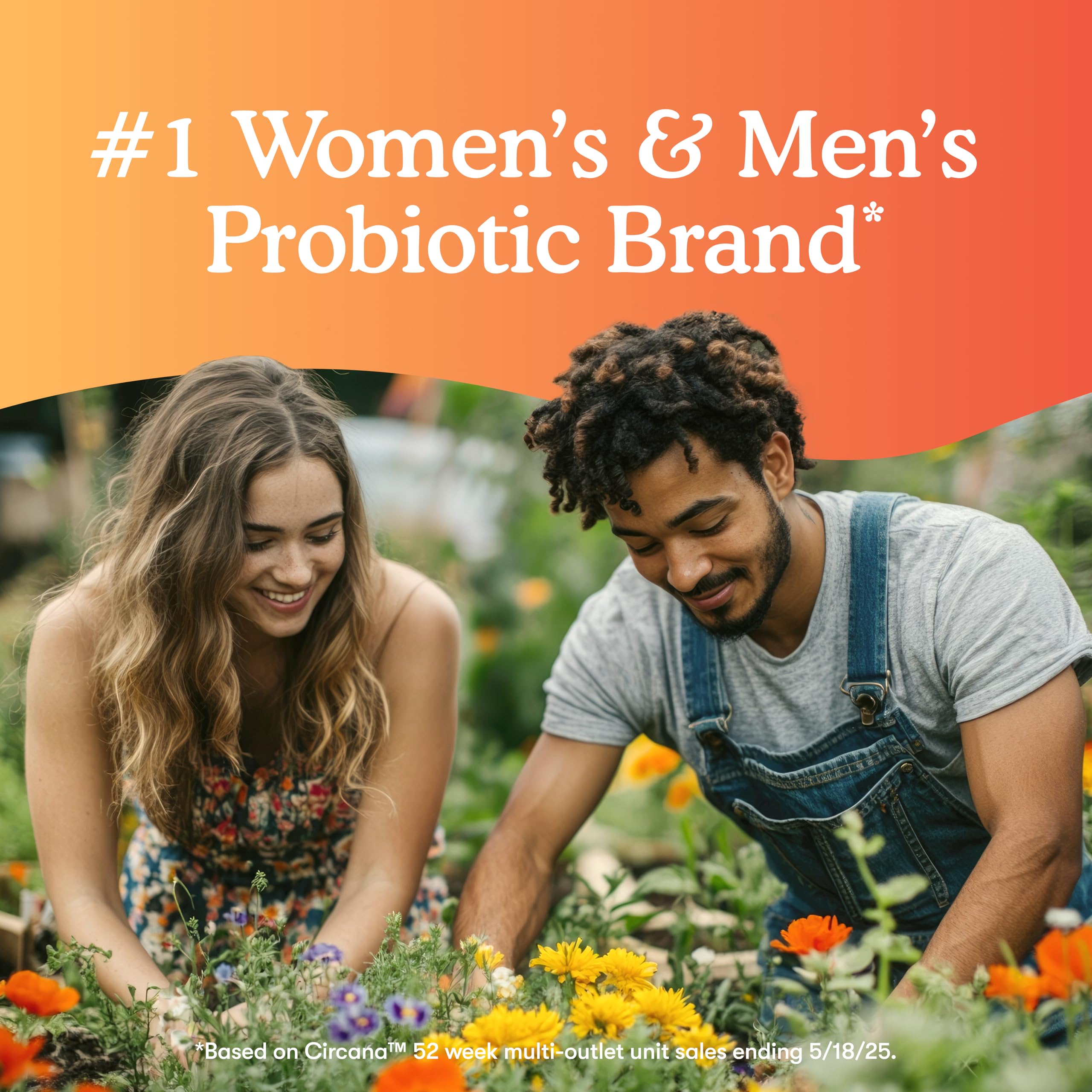 Garden of Life women and men digestive support pack on shelf, ready for daily use