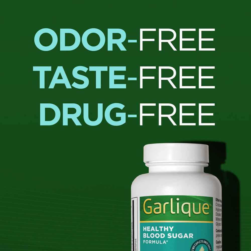 Garlique vitamin and mineral blend visible on product label for balanced nutrition.