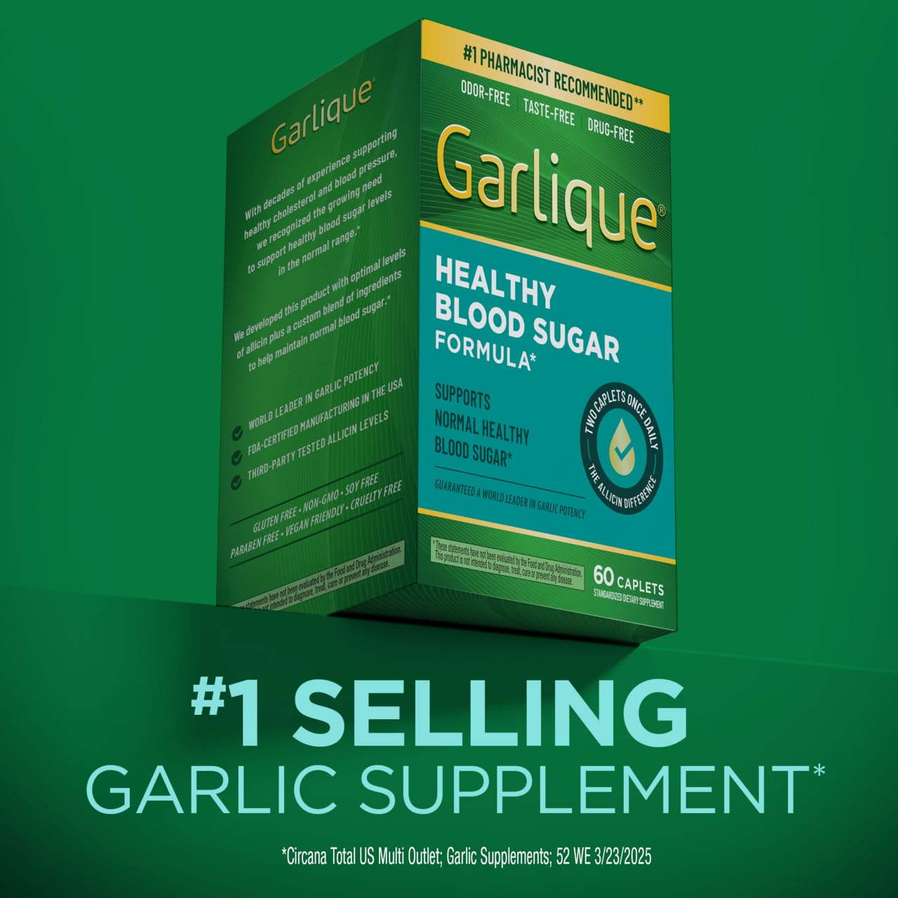 Garlique label with nutrition information and ingredient details for transparency.