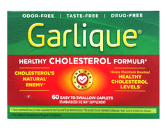 Garlique odor-free tablets close-up emphasizing tasteless use.