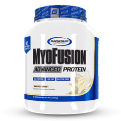 Gaspari Nutrition Myofusion Advanced Protein bottle with vanilla ice cream flavor for daily fueling