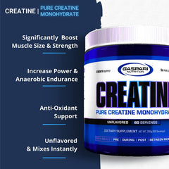 Included scoop for accurate 5 g dosing of Creatine Monohydrate