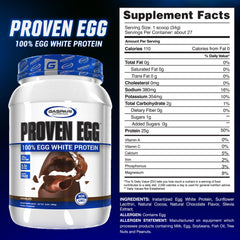 Gaspari Proven Egg powder scoop demonstrates convenient protein for quick shakes.