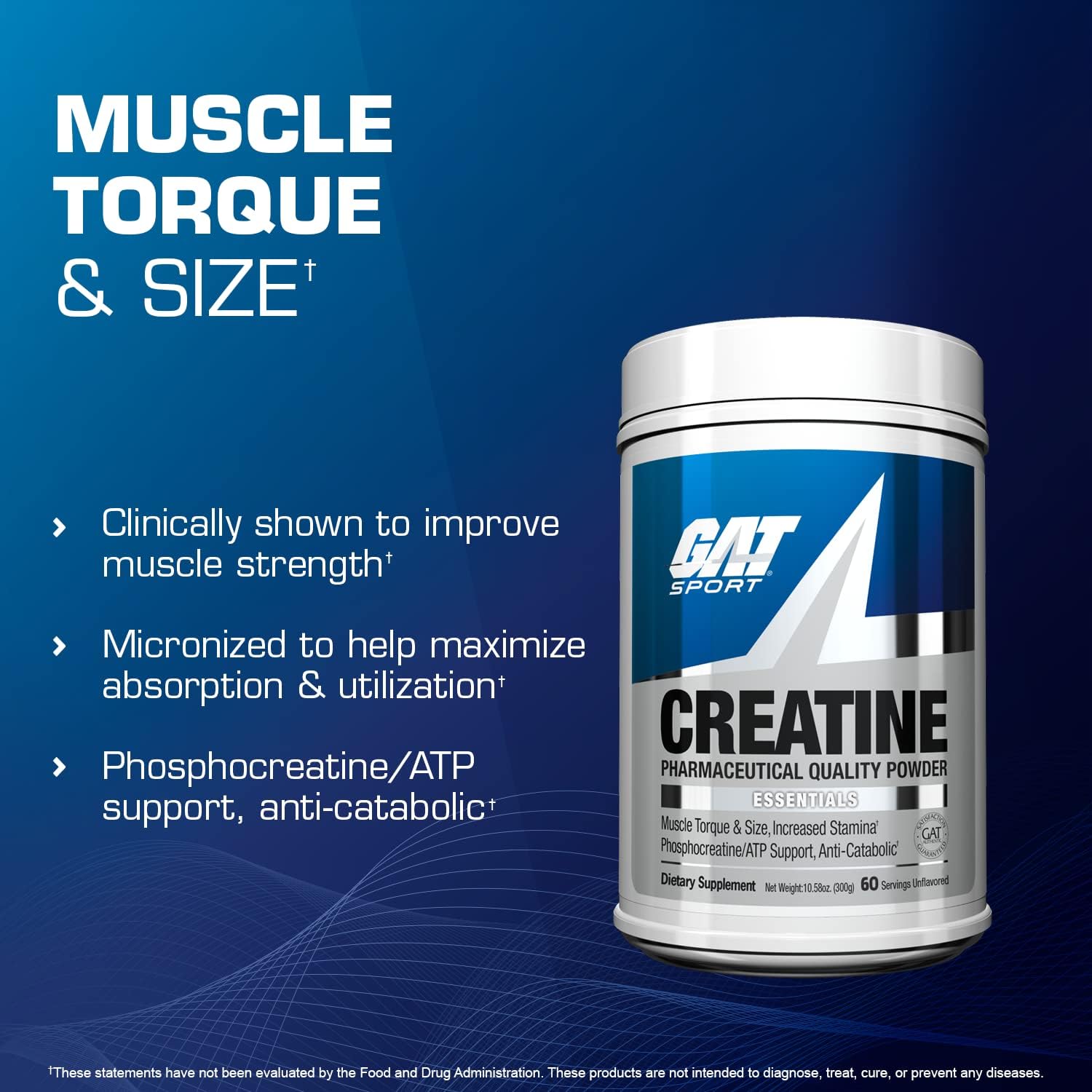 GAT SPORT Creatine Monohydrate shaker demonstrates easy mixing after training.