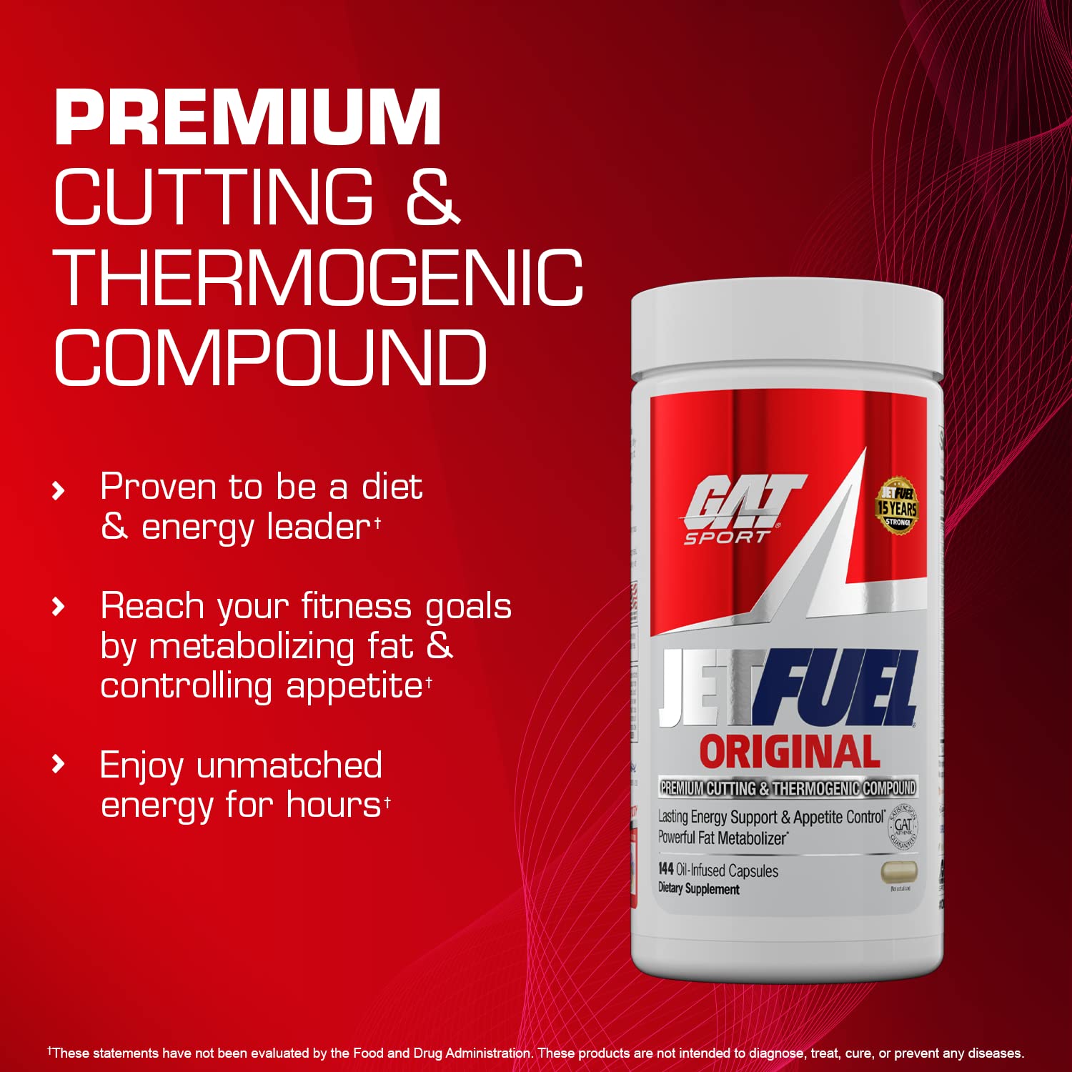 GAT SPORT JetFuel Original MCT oil capsules for smooth ingestion