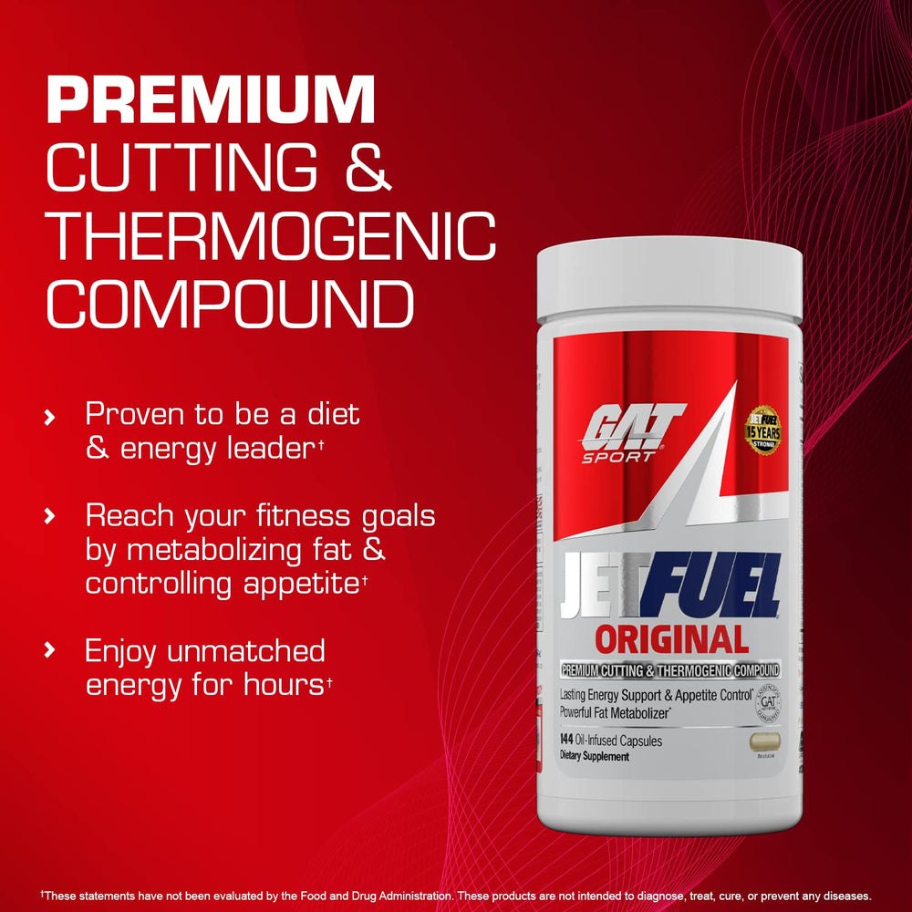 GAT SPORT JetFuel Original MCT oil capsules for smooth ingestion