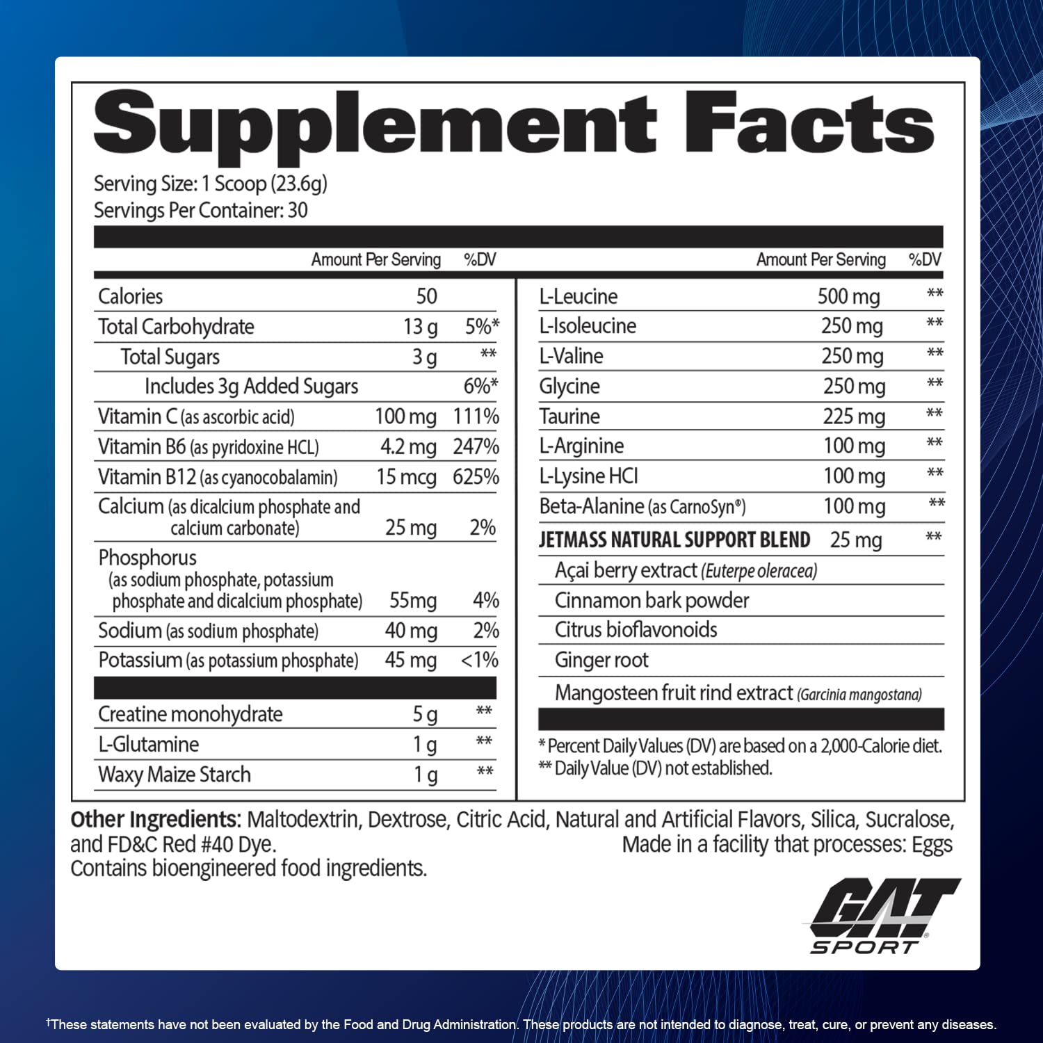 GAT SPORT JetMass athlete training image illustrating performance focus.