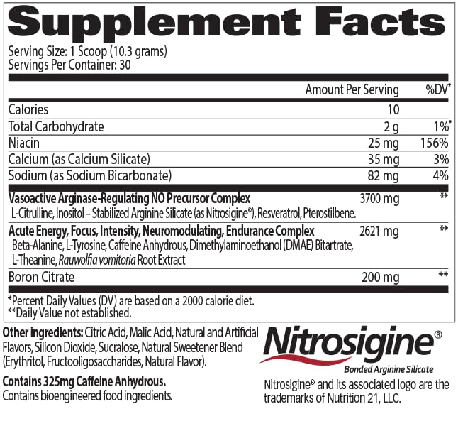 GAT SPORT Nitraflex grape scoop dissolving in water for quick pump.