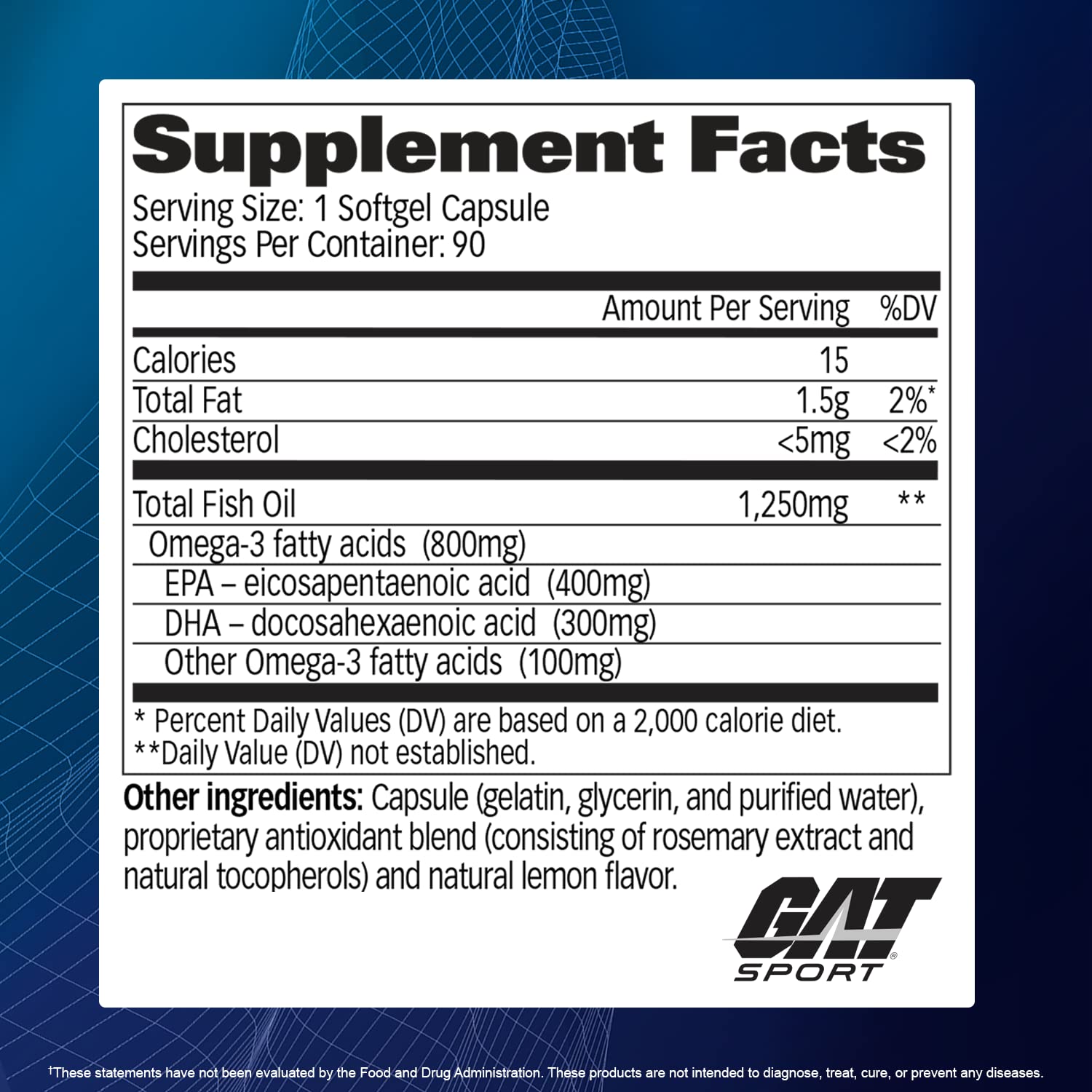 Active adults may support brain health with GAT SPORT Omega-3 daily.