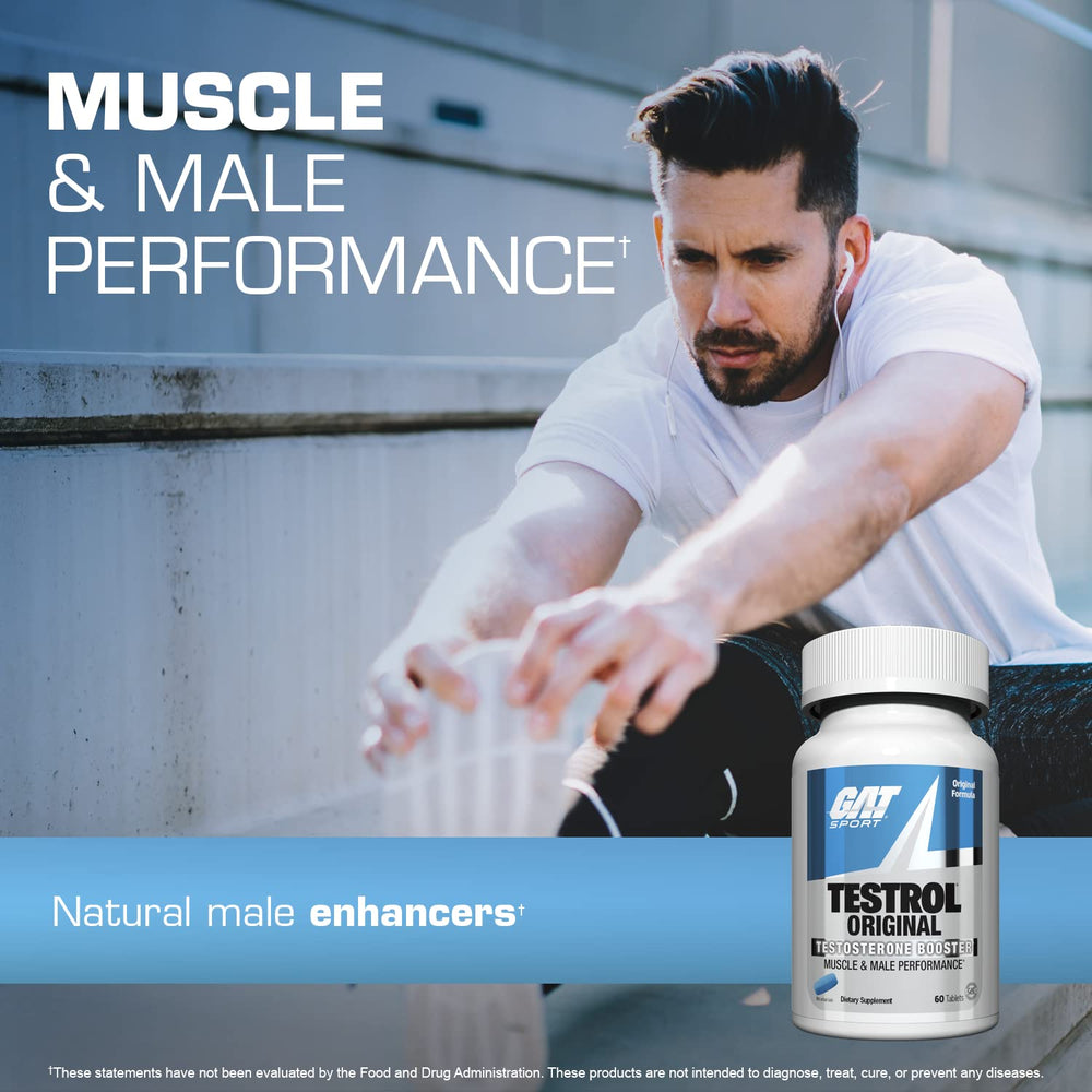 GAT Sport Testrol capsules close-up illustrates convenient daily dosing.