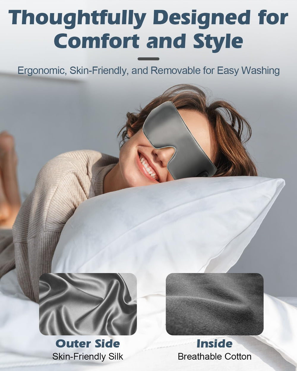 GATCVBIAO dual heat levels 105-115F and 135-150F for comfortable warmth.