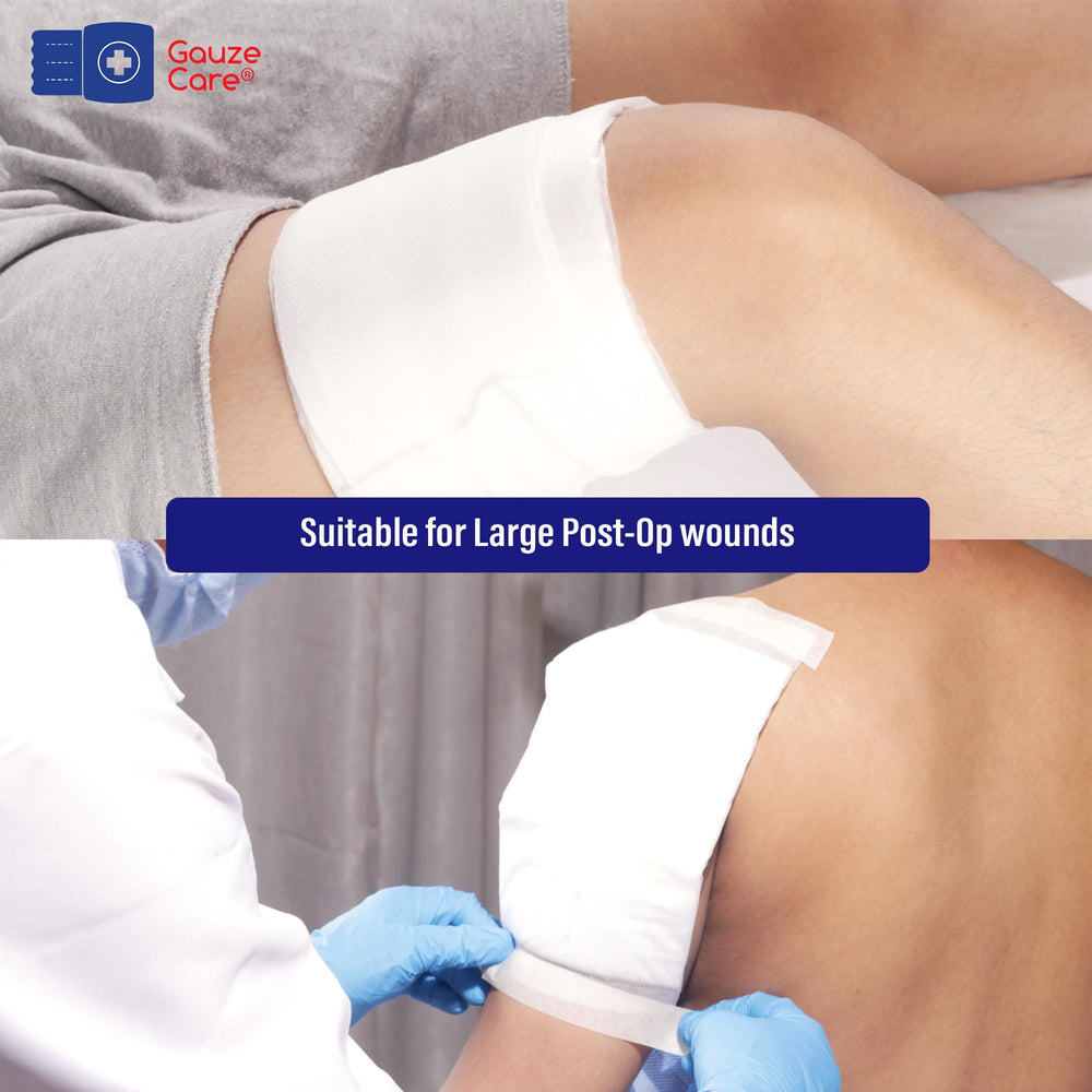 GauzeCare ABD pad designed for heavy leakage in trauma and post-op care.