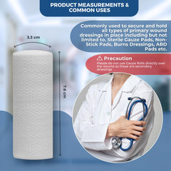 Gauze Care conforming stretch bandage demonstrating flexible wound support