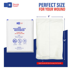 Gauze Care extra-absorbent thick pad designed to manage heavy leakage.