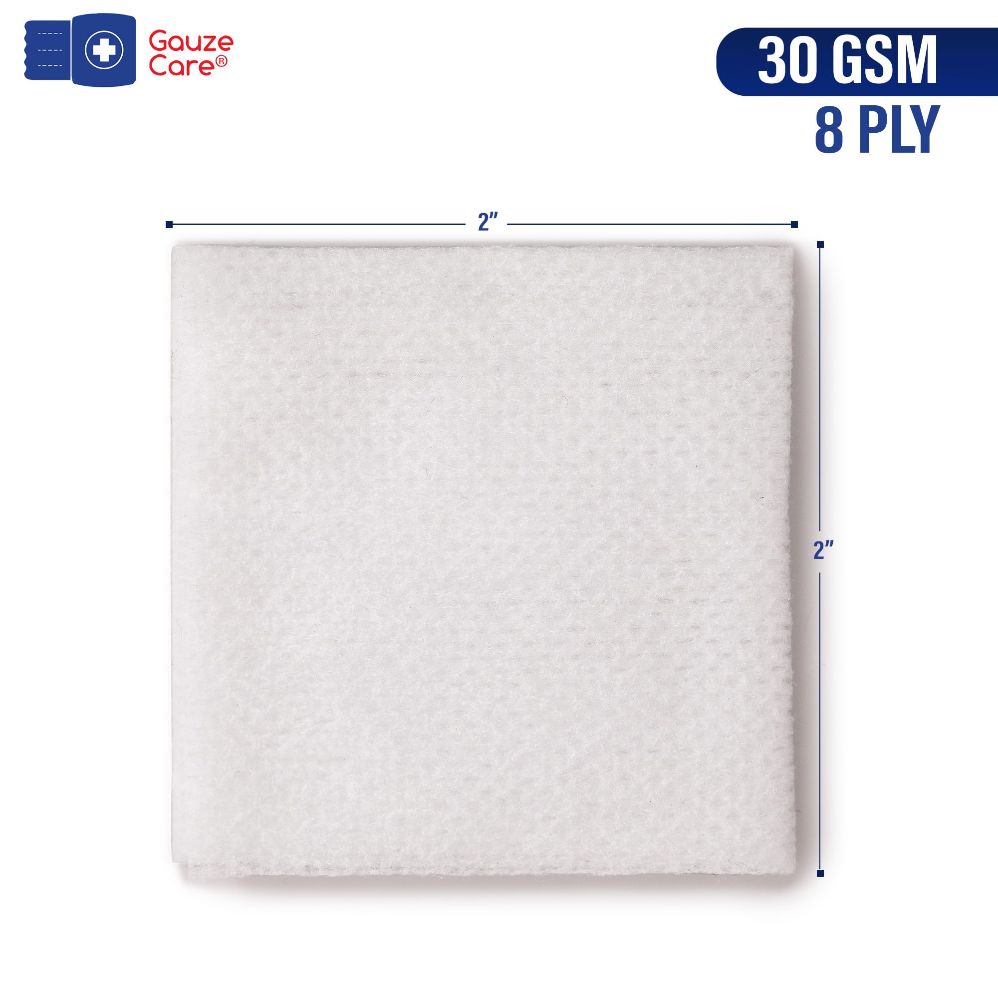 Gauze Care gasa de 8 capas suave y absorbente para heridas.