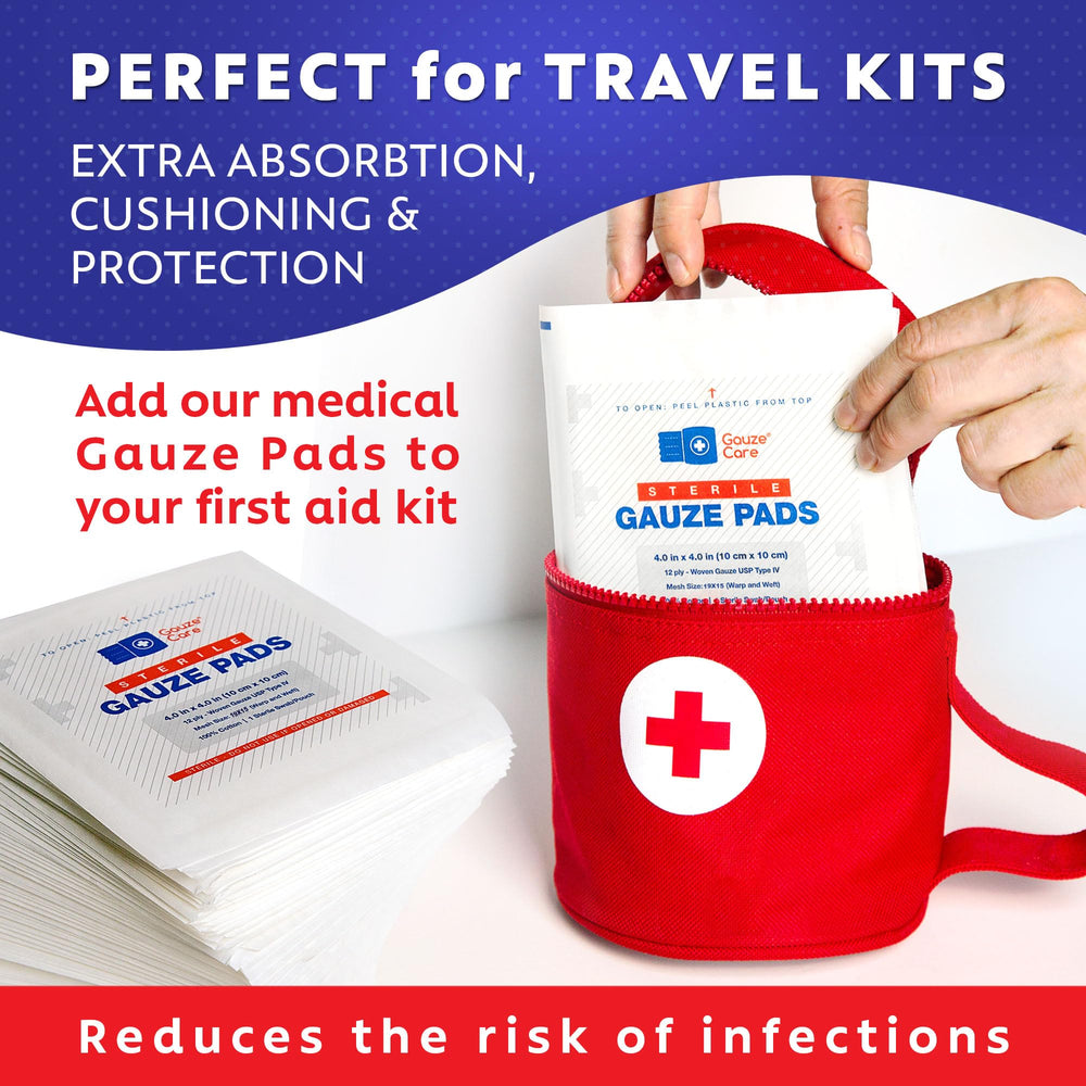 Gauze Care sterile 4x4 pad for wound care dressing