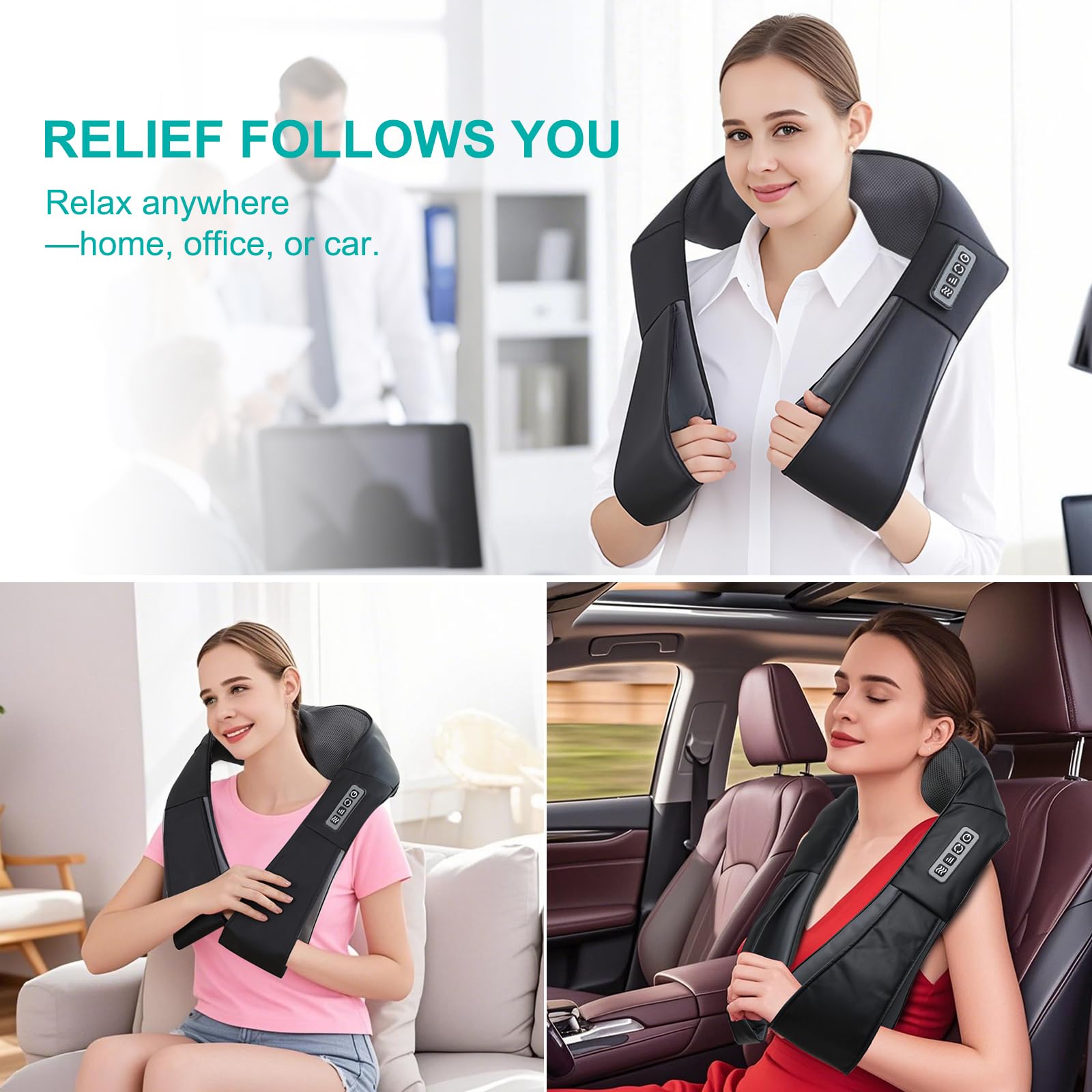 Adjustable speed dial on GAXEZO back massager for personalized pressure