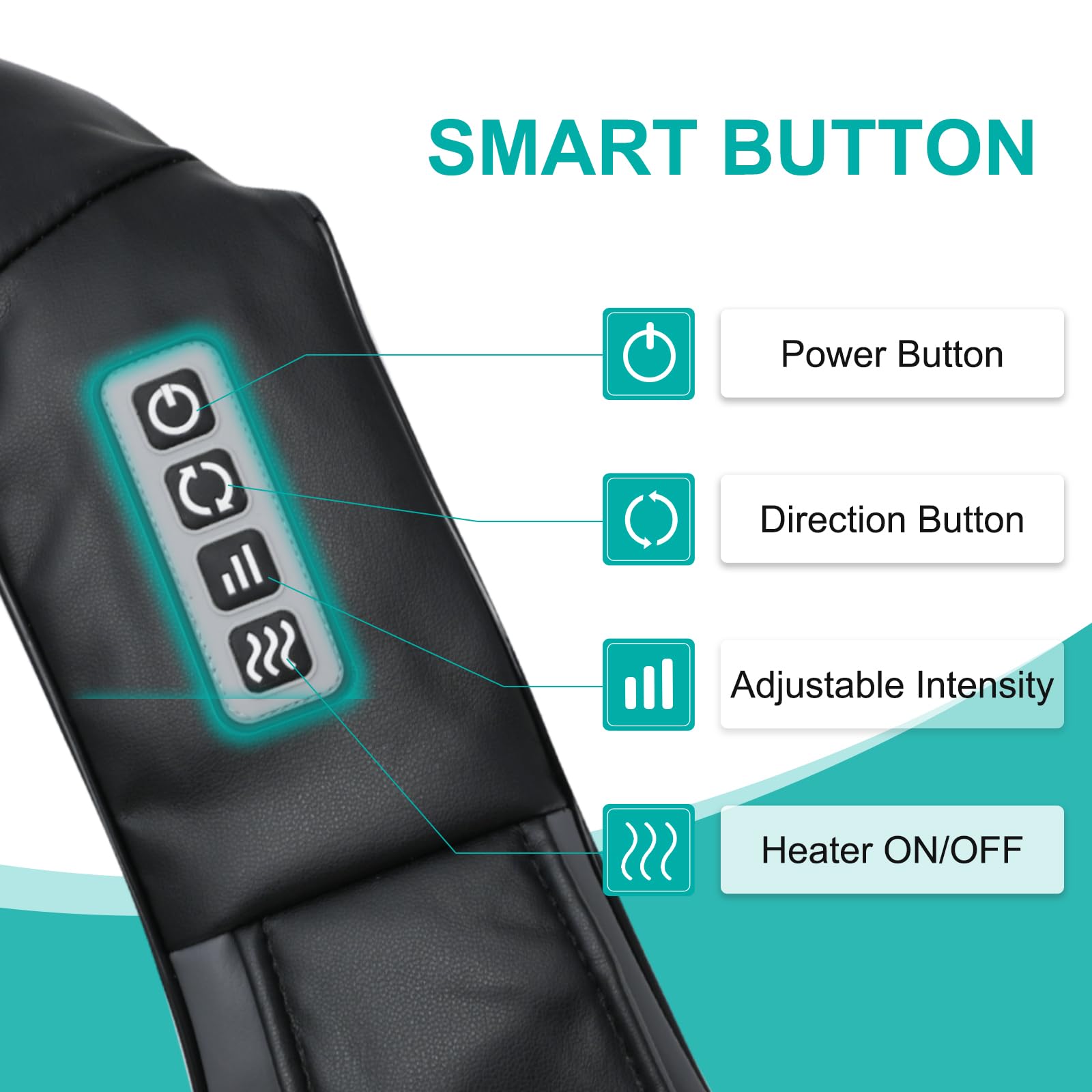 Soft PU leather exterior of GAXEZO massager for comfortable use