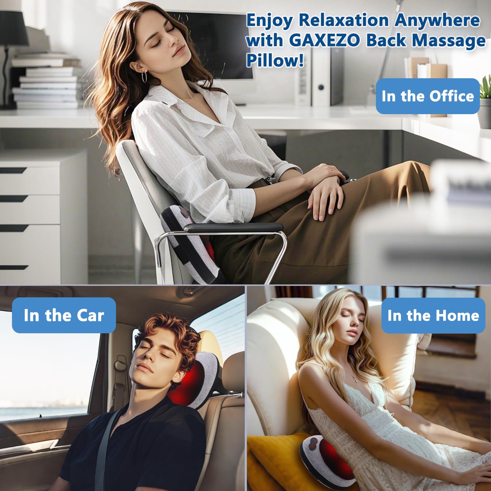GAXEZO compact and portable design for home, office, or travel.