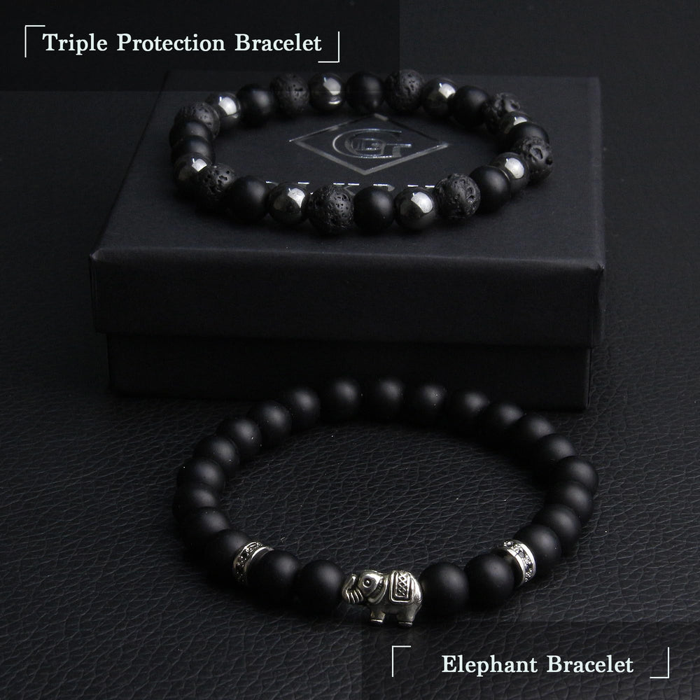 GDLKPYHS adjustable men's bracelet fits a range of wrists comfortably.