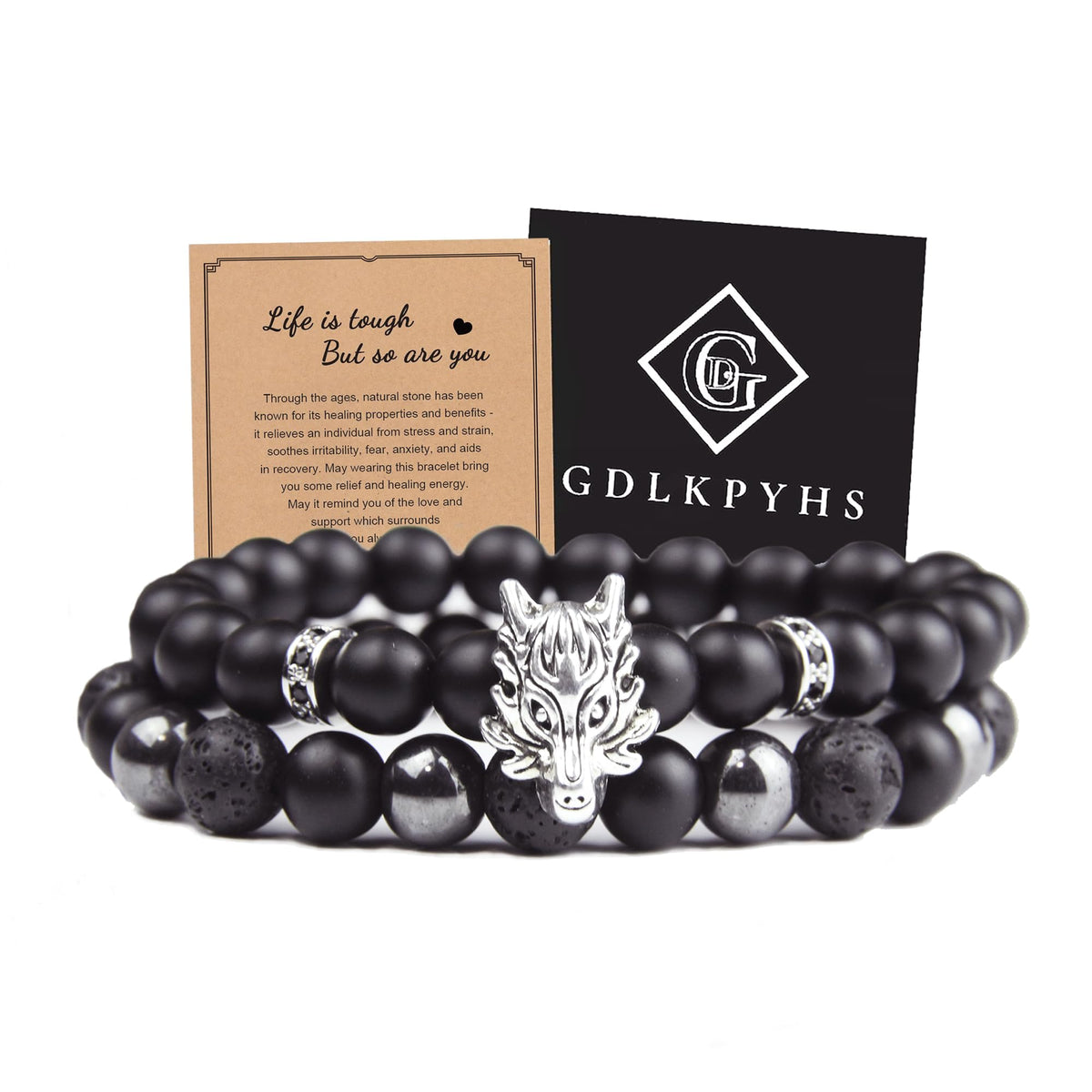 GDLKPYHS black-onyx-hematite-lava-beads highlight versatile protection and everyday wear.
