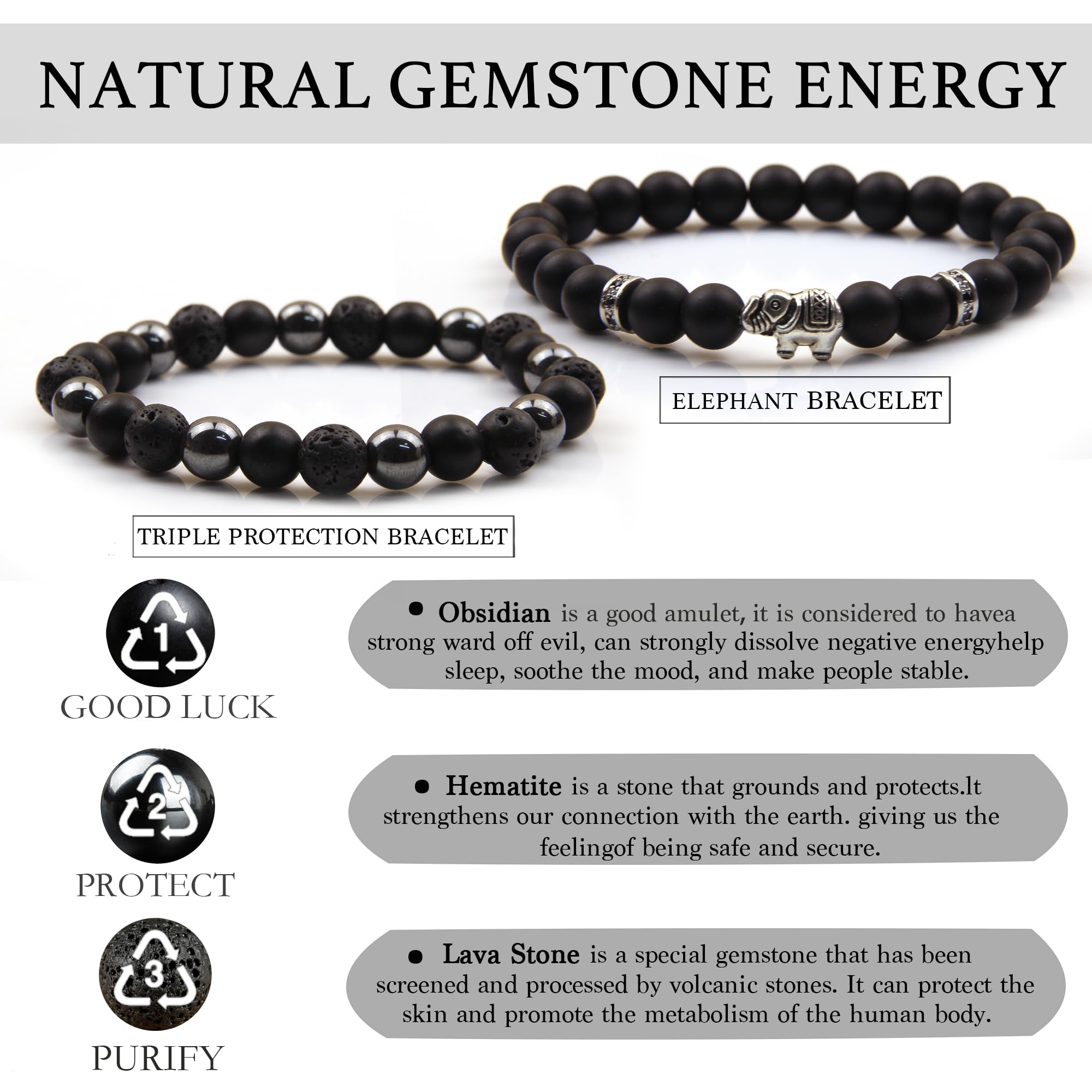 GDLKPYHS elephant charm design bracelet adds bold, contemporary flair.