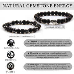 GDLKPYHS elephant charm design bracelet adds bold, contemporary flair.