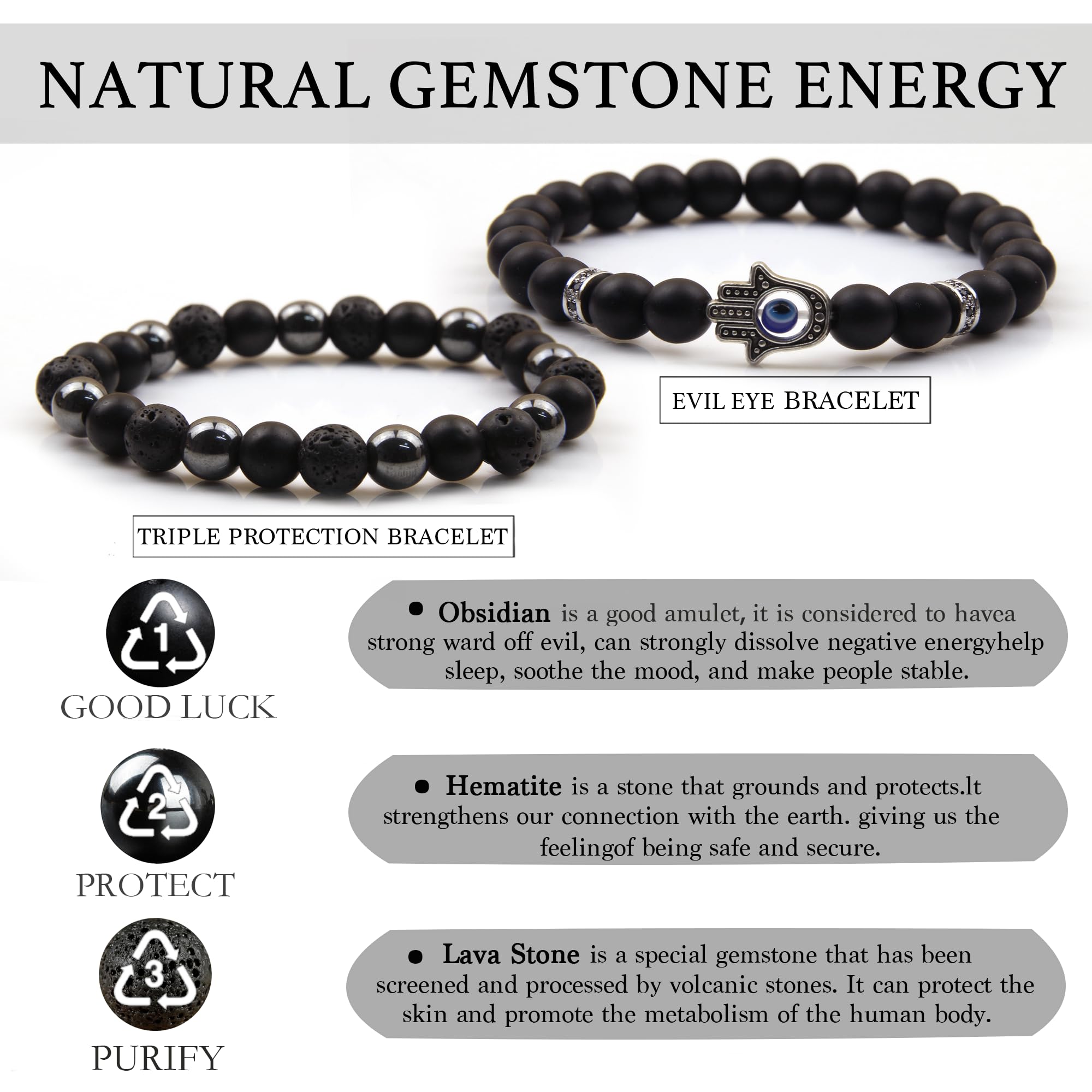 GDLKPYHS evil eye detail adds symbolic style and protection cue.