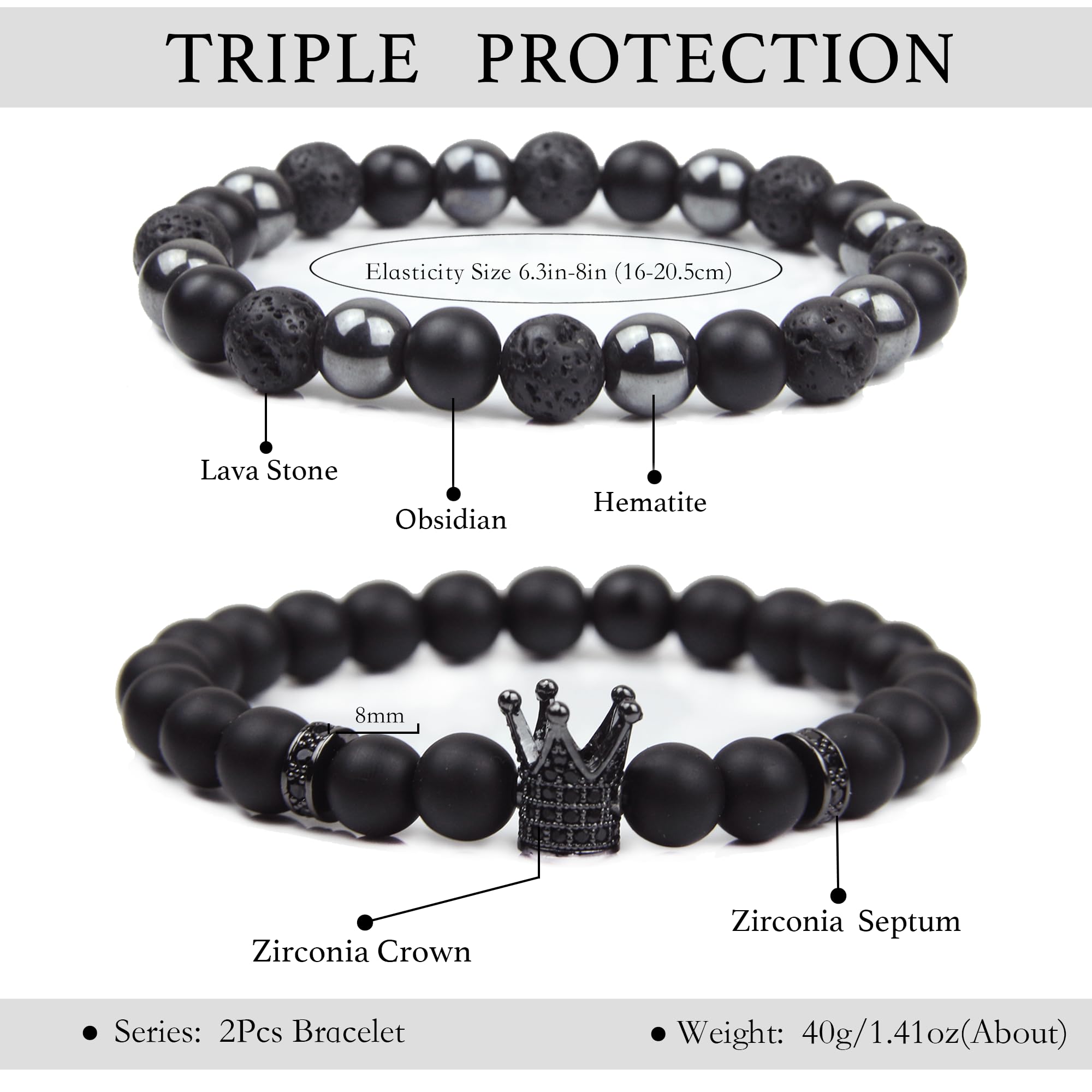 GDLKPYHS tourmaline beads bracelet for men adds subtle color and refined style