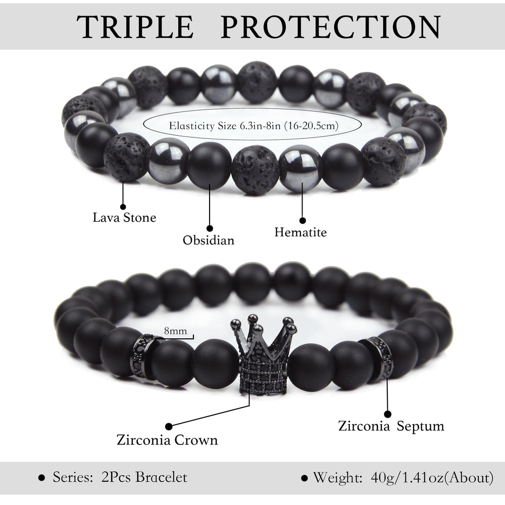 GDLKPYHS tourmaline beads bracelet for men adds subtle color and refined style