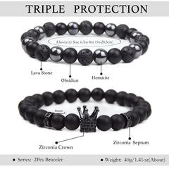 GDLKPYHS tourmaline beads bracelet for men adds subtle color and refined style