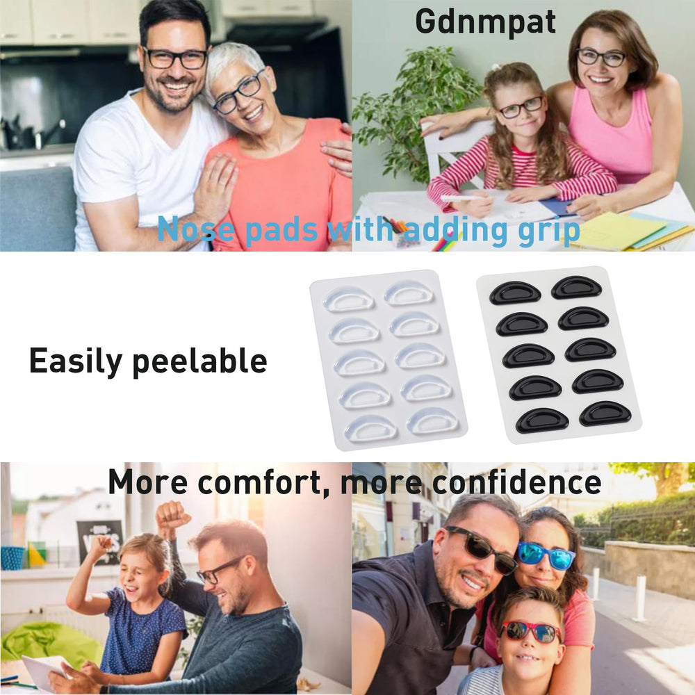 Empaque mejorado para fácil sustitución de las almohadillas nariz gafas.