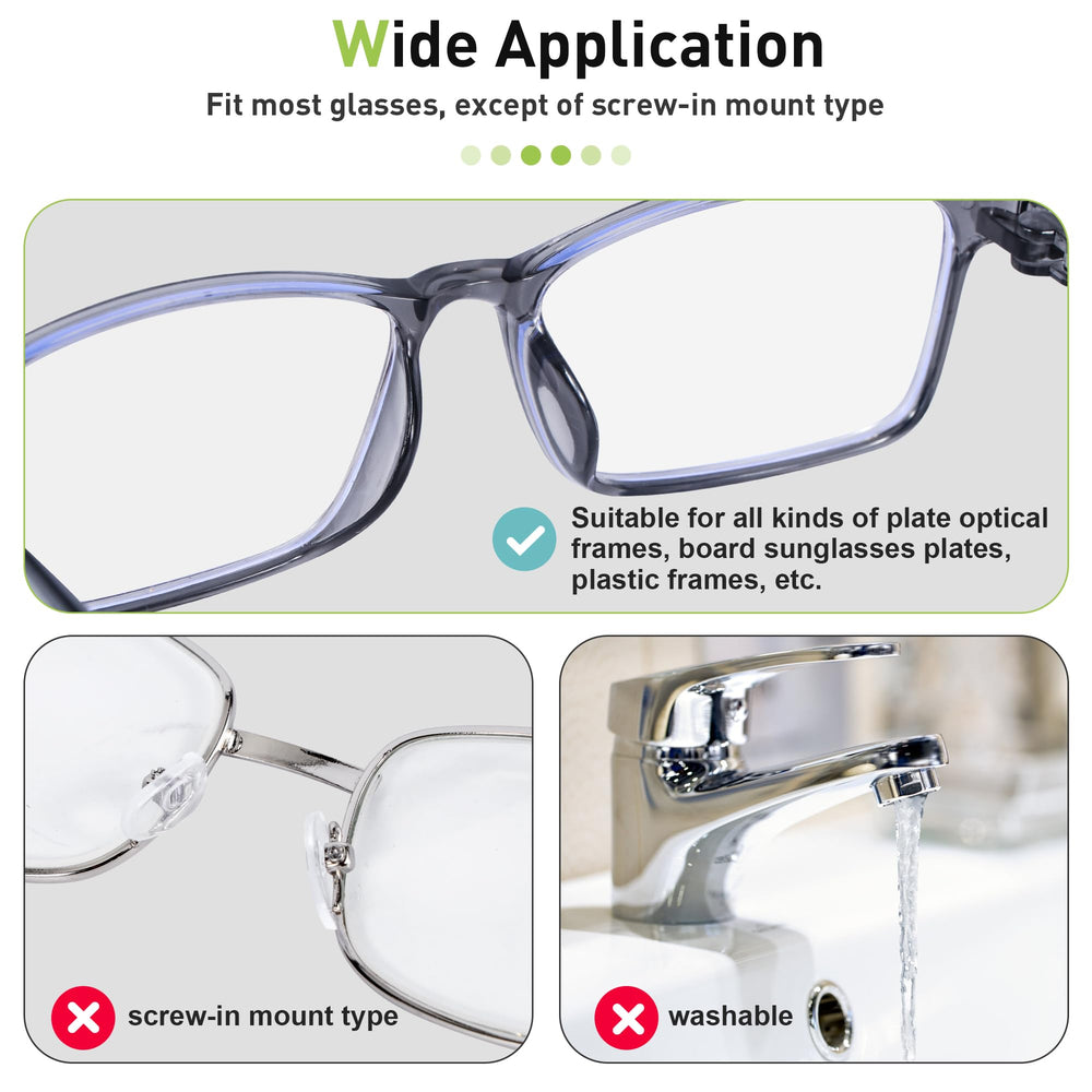 Kit de reparación de gafas Gdnmpat con almohadillas nariz reemplazables.