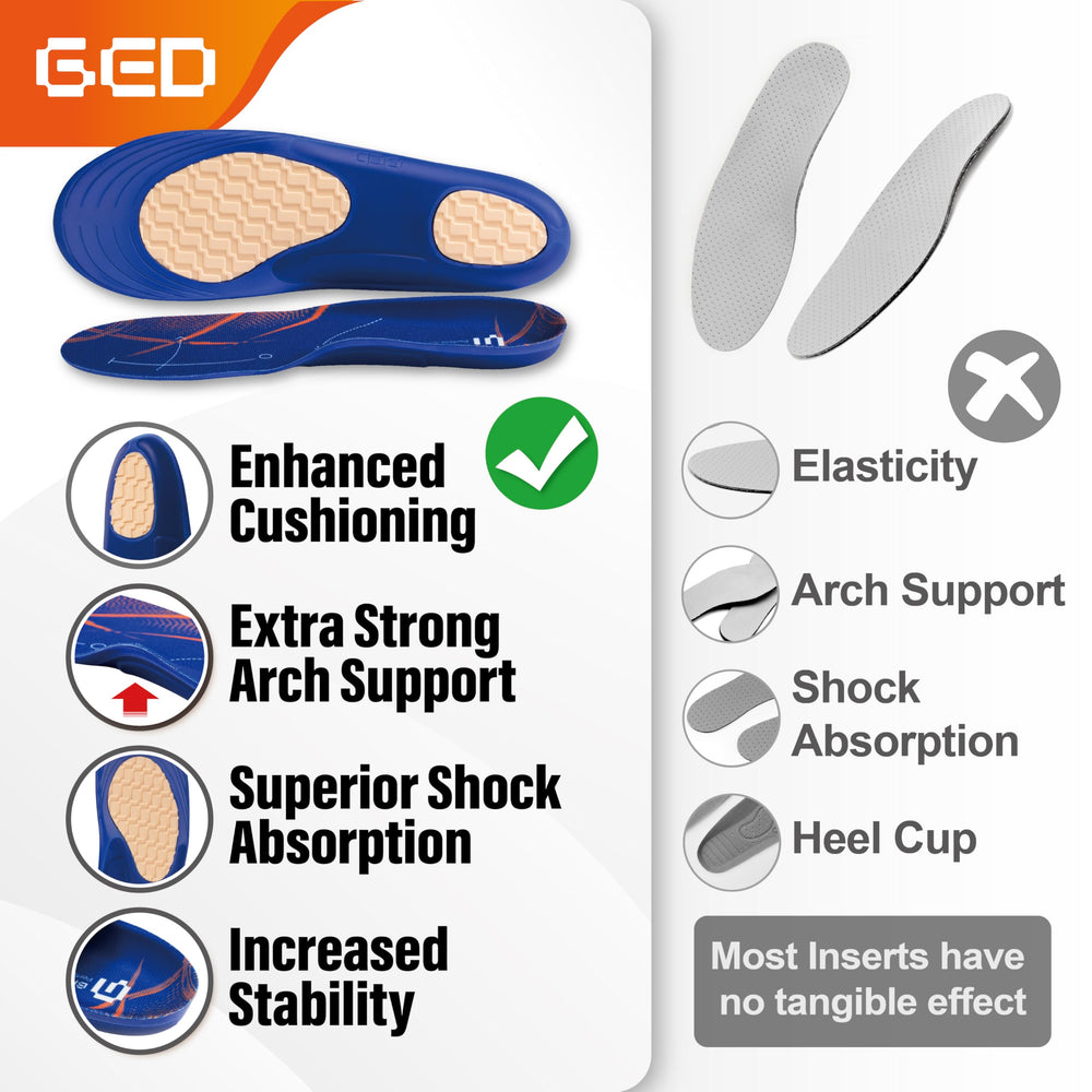 GED basketball insole cut-to-fit trims to match your shoe shape