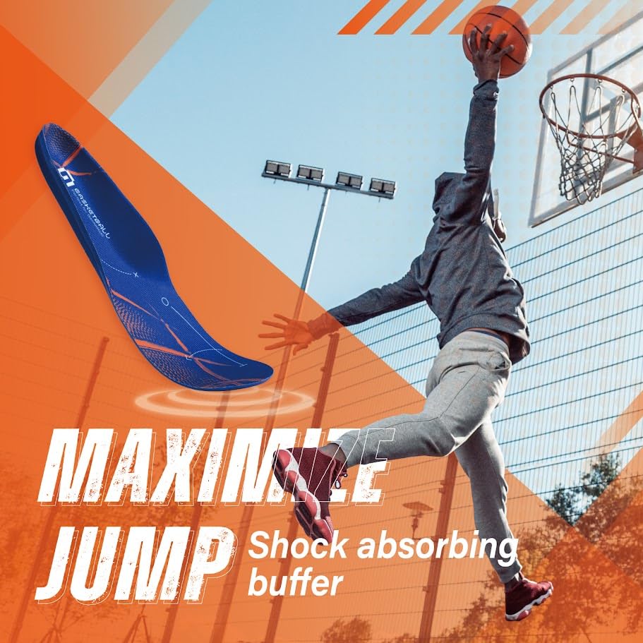 GED basketball insole on-court performance supports fast cuts and comfort