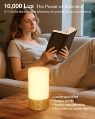 Geecent Sun Lamp UV-free close-up shows flicker-free illumination and natural color rendering.