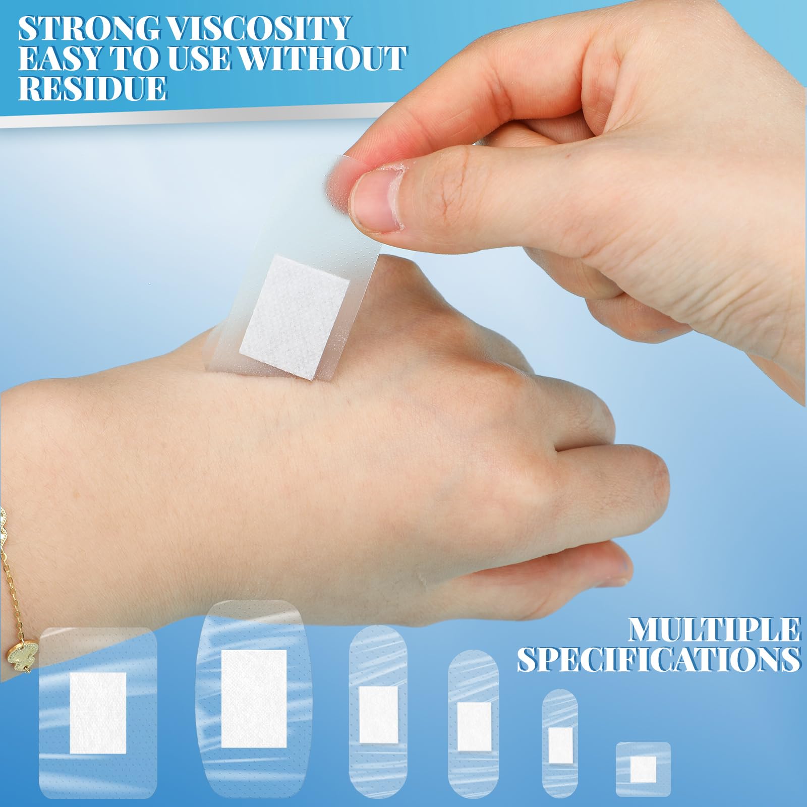 Geiserailie easy-apply bandages for quick, clean wound care at home.