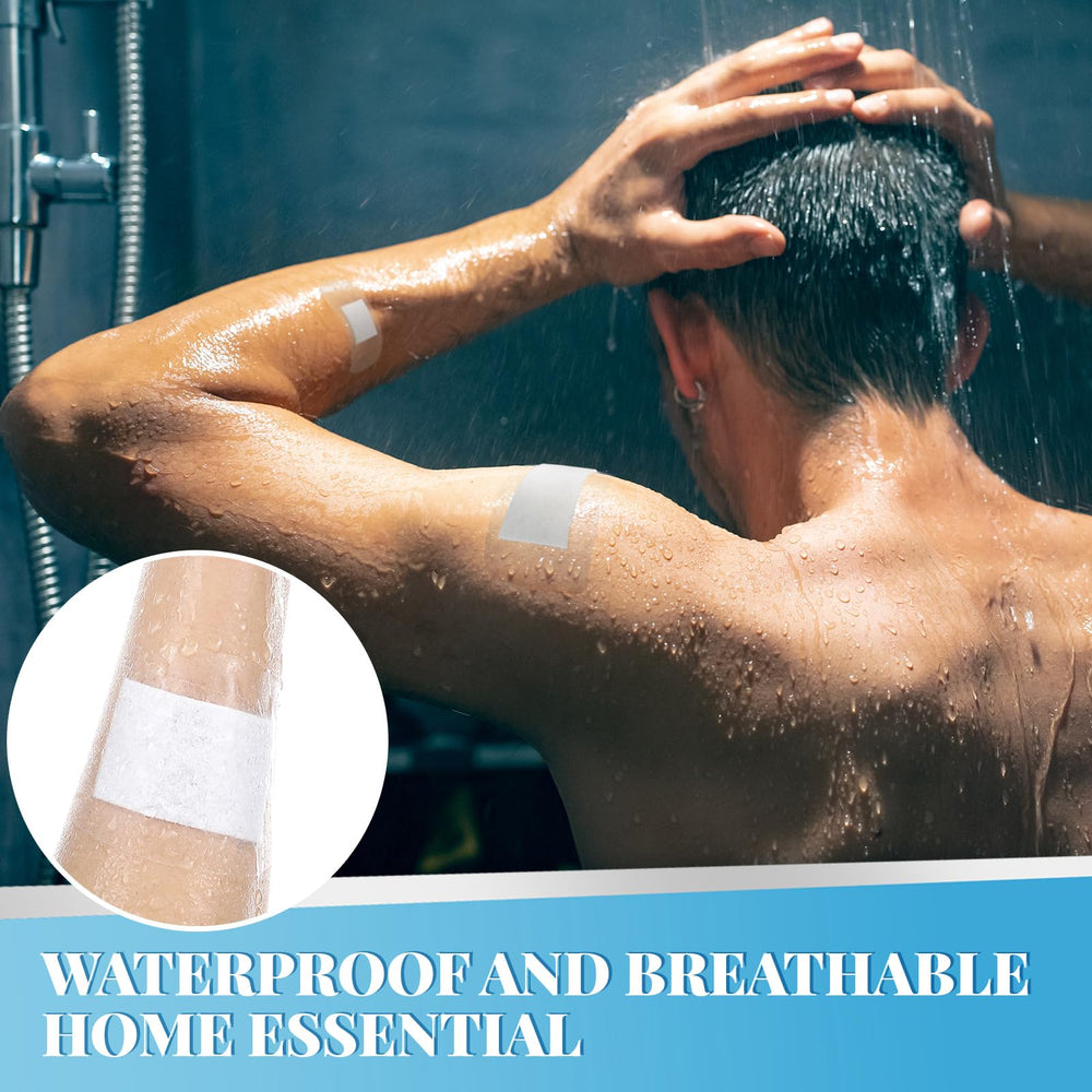 Geiserailie clear PE bandages stay on during baths, showers, pools.