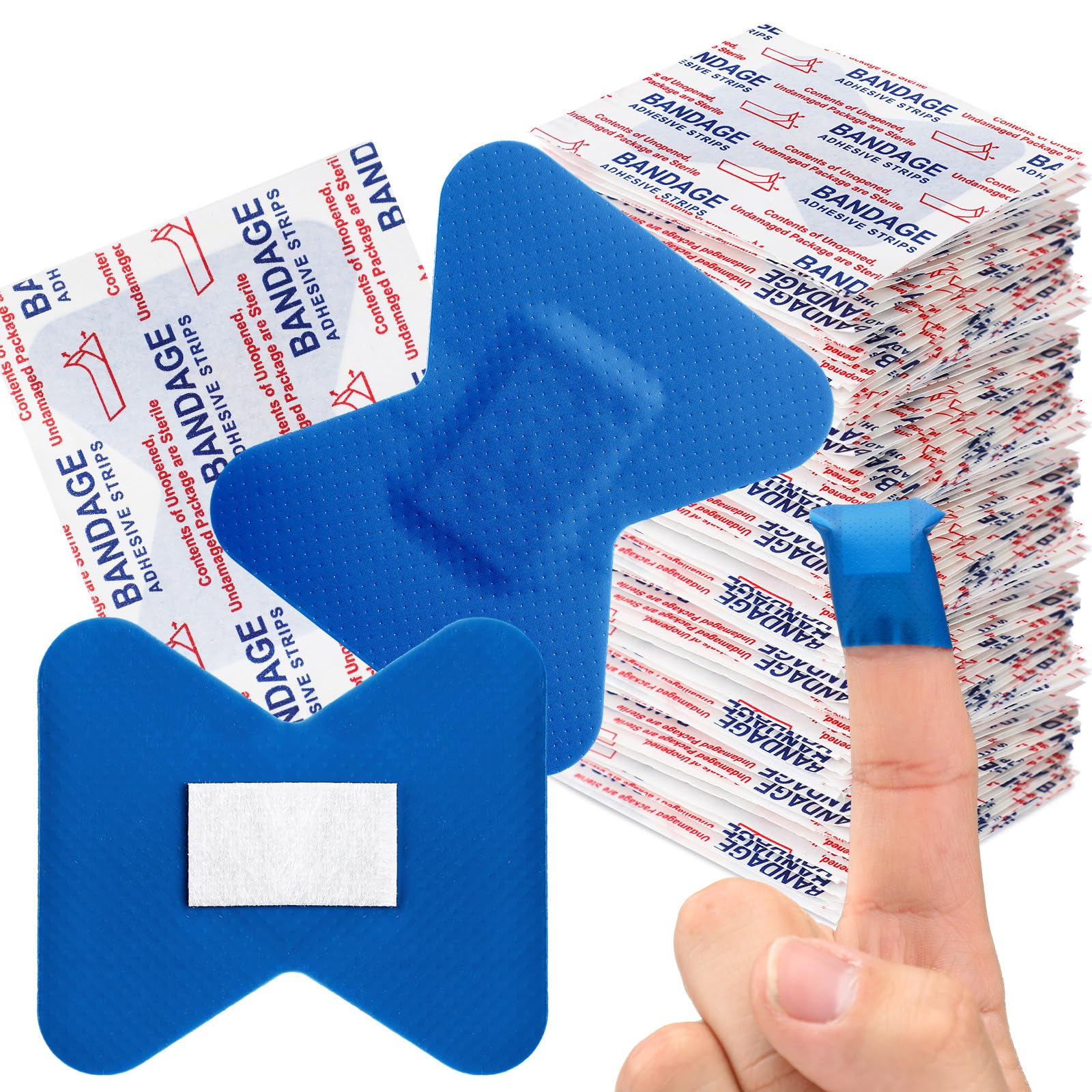 Geiserailie bandas azul detectables para dedo, alta visibilidad en cocinas industriales