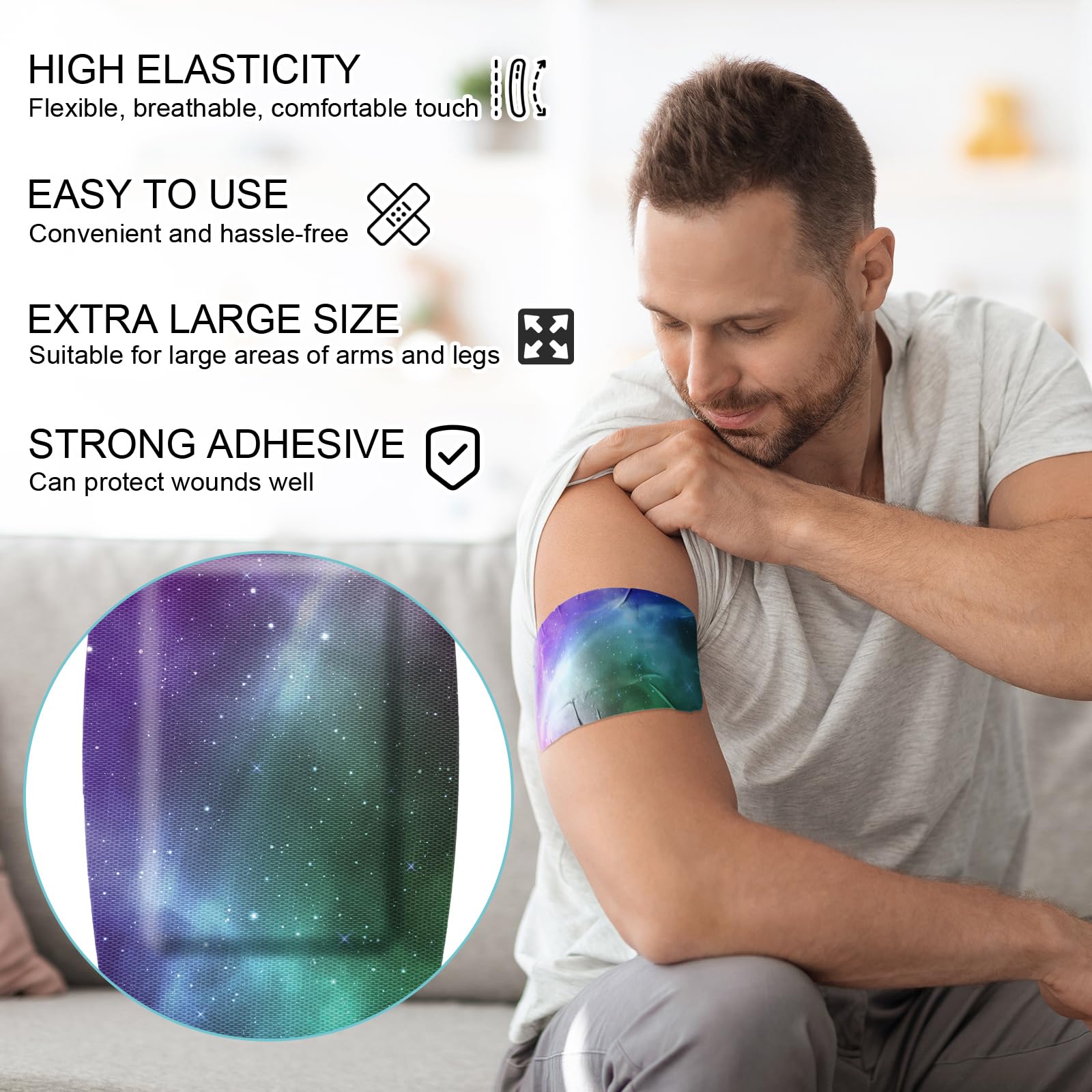 Geiserailie breathable bandage 2x4 provides comfortable wear after cleaning wounds.