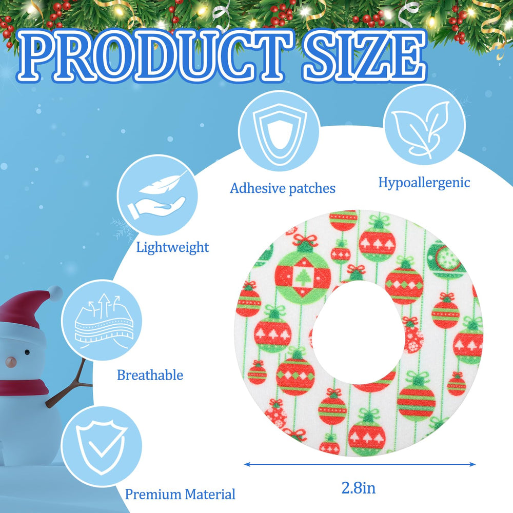 Geiserailie Dexcom G7 snowflake design patch for breathable wear