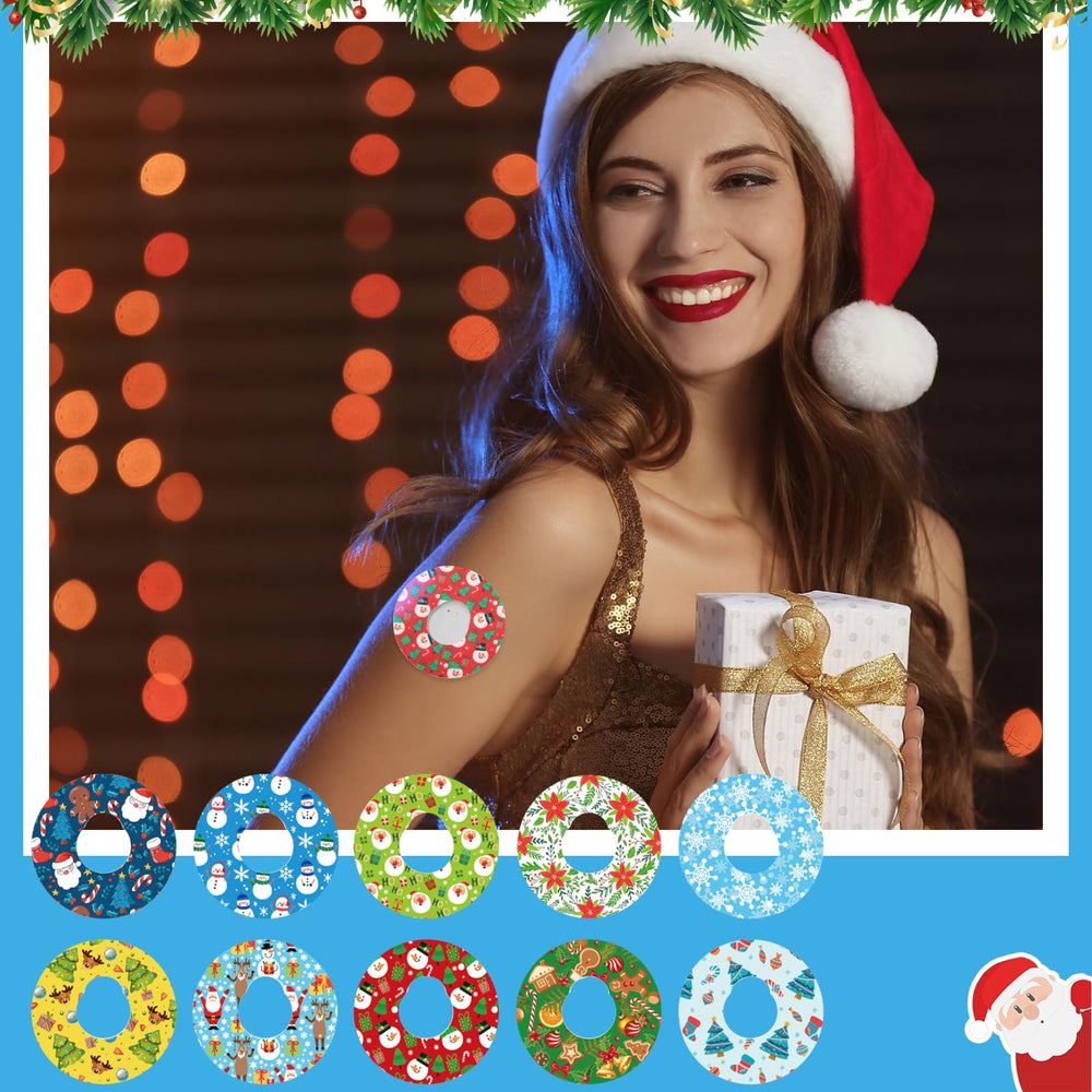 Geiserailie Dexcom G7 poinsettia patch provides charming design and secure fit