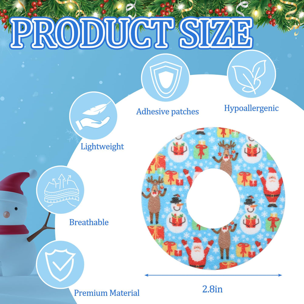 Geiserailie Dexcom G7 Santa patch adds festive flair while staying firmly attached
