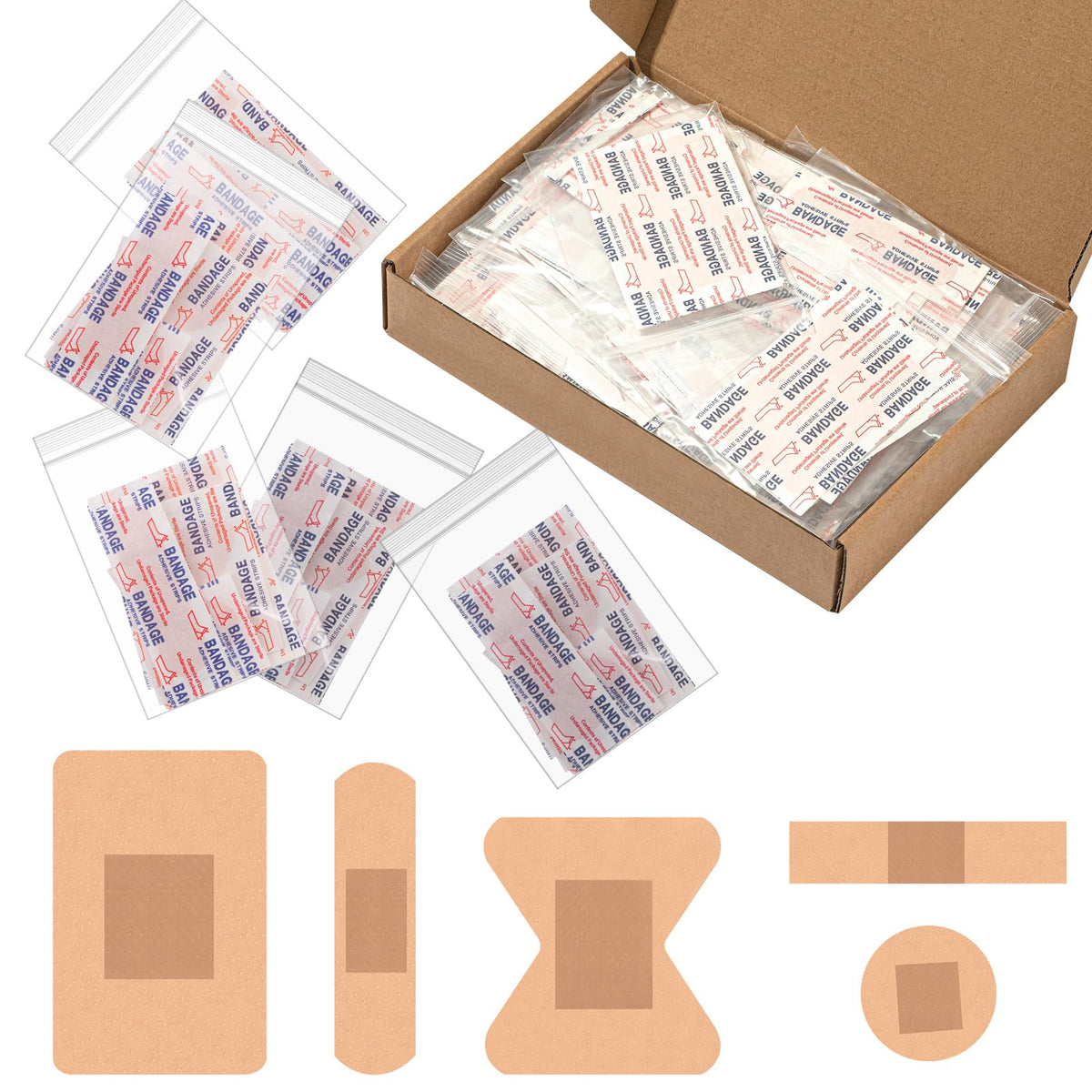 Geiserailie fingertip bandages bulk pack for quick outreach and easy distribution