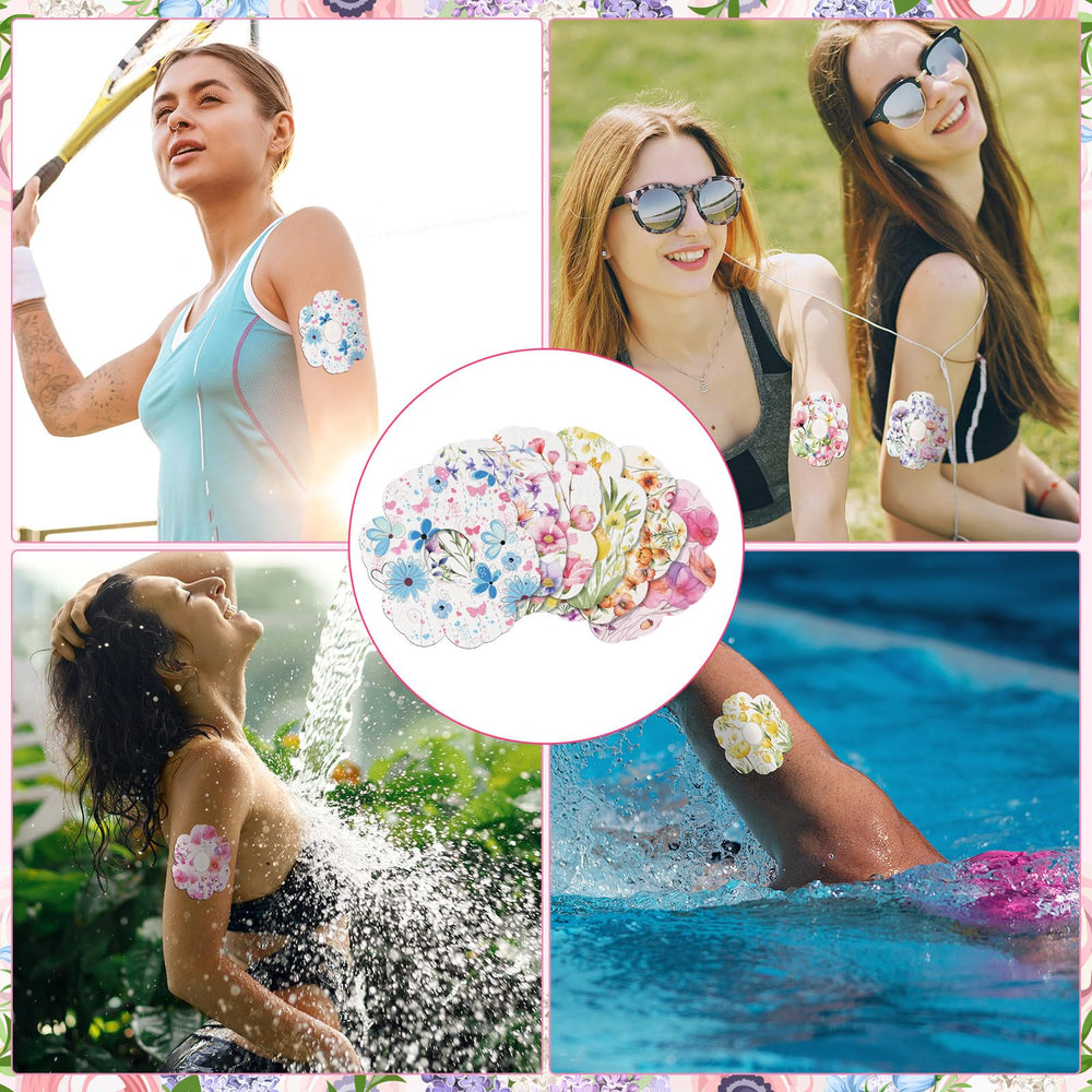 Geiserailie floral patches blend with outfits while protecting the sensor.
