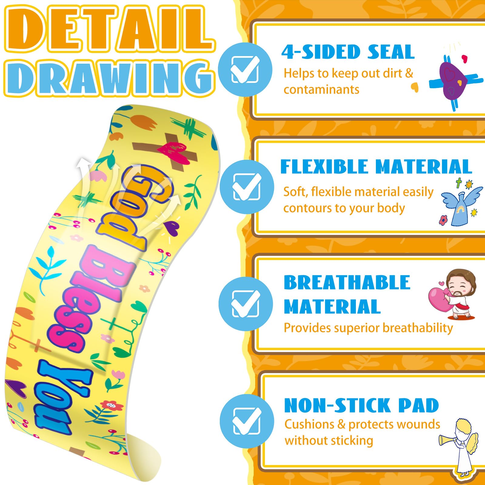 Geiserailie Jesus Bandages Bible-verse illustrations to spark curiosity